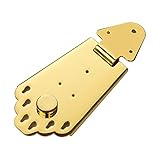 COMETX Gitarre Tailpiece 6 String Guitar Metal Tailpiece Bridge with Schrauben for Jazz E-Gitarre Instrument Teile Gold