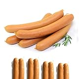 Riesen Bockwurst 4er Pack a.(2 x 140 g Packung) 1.12 kg, Geräucherte Bockwurst Brühwurst im Naturdarm | traditionelles Würstchen geräuchert | Bockwurst für Wurstwärmer oder Curry-Wurst in TOP-Qualität