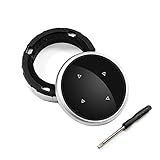 Schwarz Multimedia Knopf Abdeckung Taste Blende (Mittel bis groß) Ersatz für iDrive B-M-W F10 F20 F30(Mit Schraubendreher)