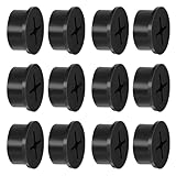 12 Stück 20 mm Kabeldurchführung Gummi Schreibtisch Kabeldurchführung Gummi Kabeldurchführungs Lochabdeckung Kabel Organizer Kabelmanagement für Schreibtisch Büro Zuhause Schule Computer (Schwarz)