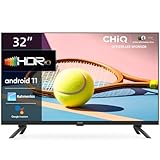 CHiQ Fernseher L32G7L,32 Zoll, 720p, Smart TV,Android11,HDR,WiFi,Bluetooth,Google Assistant,Chromecast,Netflix,Prime Video,YouTube,Triple Tuner(DVB-T2/T/C/S2),HDMI/USB,Dolby Audio, Schwarz
