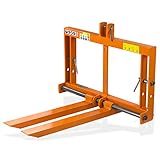 DEMA Palettengabel für Traktor & Kleintraktor – 300 kg Tragkraft, Kat 1, Heck-/Frontanbau, Dreipunktaufnahme