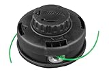 Makita 191D89-4 2-Fadenkopf Tap&Go M10 x 1,25, Linksgewinde, Ø 102 mm, mit 2,0 mm Four-Leaf Mähfaden, 4 Meter lang, Tippautomatik, passend für Akku-Rasentrimmer und Akku-Freischneider