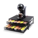 Dolce Gusto Kapselhalter | Kaffeekapseln Aufbewahrung Von 72 Kaffeekapseln | Kommt Mit 2 Schubladen | Anti-Rutsch-Füße, Robust, Stoßfest und Rostfrei Metall | Dolce Gusto Zubehör | durch Gadgy