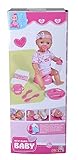 Simba 105039005 - New Born Baby Puppe, für Kinder ab 3 Jahren, Spielpuppe mit Funktionen, kann trinken und Pipi machen, 8 Teile, mit Babypuppe & Zubehör