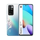 Xiaomi Redmi 10 2022 - Smartphone 4+128GB, 6,5” FHD+ 90Hz DotDisplay, MediaTek Helio G88, 50MP AI Quad Camera, 5000mAh, Sea Blue (UK Version + 2 Years Warranty)