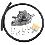 MCHNIC Unterdruck Benzinhahn 6mm Benzinschlauch für GY6 50cc 60cc 80cc 125cc 150cc China ATV Mope Roller Go Kart und Rex RS 400 450 460 500 600 700 Baotian Benzhou Jinlin Sunl Taotao