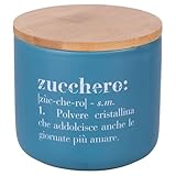 Villa d'Este Home Tivoli 1996 Victionary Zuckerdose 500 ml aus Keramik mit Bambusdeckel