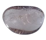 Lebensquelle Plus Premium Trommelstein | Polierte Trommelsteine | Edelstein Handschmeichler (Rauchquarz, L)