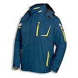 Uvex Metal 3-in-1 Herren-Arbeitsjacke - Blau-Gelbe Männer-Wetterjacke - Atmungsaktiv - Wind- & Wasserdicht S