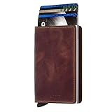 SECRID Unisex Slimwalletvintage Reisezubehör-Kartenhalter im Umschlagformat, Brown