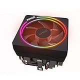 AMD Wraith Prism LED RGB Lüfter für Ryzen 5 & 7 Prozessor AM4/AM2/AM3/AM3+ 4-Pin Anschluss Kupfersockel/Alum Kühlkörper PWM-gesteuert