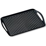 Kesper |Serviertablett, Material: Kunststoff, Maße: B 45,3 x T 32 x H 4,5 cm, Farbe: Schwarz, Grau | 77201