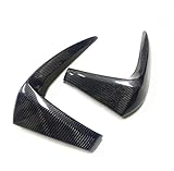 DEMULAX, for VW, for Golf, GTI MK7.5 2018-2020 Frontstoßstange Seitliche Lüftungsschlitzabdeckung Verkleidung Kohlefaser Nebelscheinwerferrahmen Spoiler Splitter Lüftungsabdeckung für die vordere STO