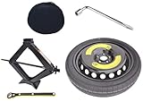 Reserverad Ersatz notrad 17" vereinbar mit Mercedes A, B, C, KLASSE (NO AMG), AUD-I A4, A5, SSANYONG Tivoli mit Wagenheber, Schlüssel und Tasche