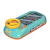 Harilla Renn-Abenteuerauto, Lenkrad, Spielzeug, Fahrsimulator, simulierter Fahrcontroller, klingendes Spielzeug für Kinder ab 3 4 5 6 Jahren, Stil a