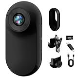 360° Action Kamera, Mini Action Cam1080P und 32 GB Speicherkarte Helmkamera, Magnetische Taschen-Daumenkamera Aktion Kam-era, Motorrad Bodycam, Mini K-amera, Outdoor Sport Kamera mit Bildschirm