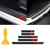 Auto Einstiegsleisten Kohlefaser Aufkleber für VW Golf 7 GTI/GTD/TCR/R und R-Line 2012-2020, Auto Carbon Fiber Einstiegsleisten Türschweller Auto Einstiegsleisten Schutzfolie Türschweller, 5 Stück