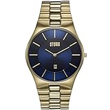 STORM Slim-X XL Gold Blue, Herrenuhr, Edelstahlgehäuse, 5 bar Wasserdicht