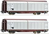 Roco 6600111 H0 2er Set Schiebewandwagen Hbbis, DB, Ep. IV