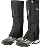 Unigear Gamaschen Outdoor Wasserdicht zum Wandern, Beinschutz Gamasche für Fahrrad Trekking Schneewandern, Verstellbar, Atmungsaktiv