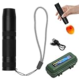 Schierlampe für Hühnereier LED Ei Prüfer,Starke Durchdringung mit Kaltlicht für Bruteier, USB-C Schnellladung, Aluminiumlegierung, mit Aufbewahrungsbox,Für Brutüberwachung.