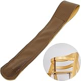 Hochstuhl Schrittgurt, 1 Stück, Braun, PU Leder, Sicherheitsgurt kompatibel mit u.a. Stokke Tripp Trapp, roba Sit Up, Safety 1st, Kinderkaft, Bügel Riemen Gurt Kinderhochstuhl, Gurtriemen Frontbügel