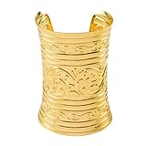 Boland 64464 - Armband Schatz des Nils, goldener Modeschmuck für Faschingskostüme, Armreif für Karneval oder Mottoparty