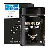 maorika - Manuka Honig 800 MGO + 250g im Glas (lichtundurchlässig, kein Plastik) - laborgeprüft, zertifiziert aus Neuseeland