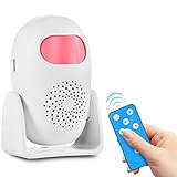 PIR Bewegungsmelder Alarm, Bewegungssensor mit Fernbedienung, 100 dB, Anti-Diebstahl Alarmanlage für Haus, Wohnmobil, Wohnung, Auto, Garage, Büro, Geschäfte