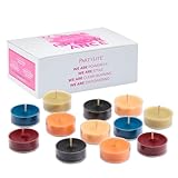 PartyLite Teelichter, Sampler, leidenschaftlich & glücklich mit optimistischen Duftkerzen, Geschenkset mit 12 Stück, Aromatherapie mit bis zu 4 bis 6 Stunden Brenndauer, ideal für Heimdekoration