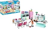 PLAYMOBIL MyLife 71608 Küche mit Essplatz, vollausgestattete Küche für detailgetreues Nachspielen, zu über 80 % aus recycelten und biobasierten Materialien, kreatives Spielzeug für Kinder ab 4 Jahren