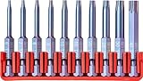 PB Swiss Tools BitBlock mit 10 langlebigen TorxPlus Bits PB E6.716 | 100% Swiss Made | Handliches Bit Set für Standard-Anwendungen in Industrie und Handwerk