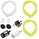 guobinZH Universal Benzinfilter Kit Benzinschlauch Dichtung Ersatzteile Kraftstoffleitungss Primer Bulb Gummitülle Dichtung für Motorsense Erdbohrer Heckenschere Freischneider Hochentaster
