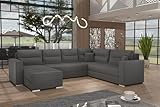 Generisch Sofa Couch Garnitur Sofagarnitur Captain U mit Schlaffunktion Wohnlandschaft NEU