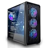 SYSTEMTREFF Basic Gaming PC AMD Ryzen 5 PRO 5655G 6x4.4GHz | AMD RX Vega 7 4K HDMI DX12 | 512GB M.2 NVMe | 16GB DDR4 RAM | WLAN Desktop Computer Rechner für Gamer, Zocker