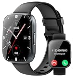 Smartwatch Herren Damen, 1,95" HD Fitnessuhr Damen mit Telefonfunktion, Smart Watch 112+ Sportmodi Fitnessuhr mit Herzfrequenz schrittzähler Schlafmonitor, IP68 Wasserdicht Sportuhr für Android iOS