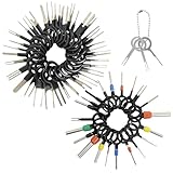 59 Stück Terminal Removal Tool Kit, KFZ Kabel Stecker Ausbau Werkzeug, Terminal Ejector Kit für Auto, Effizient Entriegelungswerkzeug Set, Auspinnwerkzeug KFZ Set für Meisten Steckverbinder Terminals