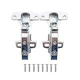 SOTECH 2 Stück Hettich Sensys 8645i TH52 110 Grad Eckanschlag Scharnier Höhe-Distanz 1,5 mm mit Soft Close Automatikscharnier inkl M4x16mm Schrauben Integrierter Dämpfung Scharniere für Kleiderschrank