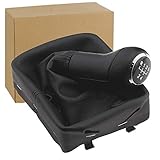 5-Gang Schaltknauf Schaltsack Schaltmansch. Schwarz Chrom für Polo 9N 2001-09
