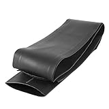 sourcing map 1 Meter 50 mm Durchmesser 82 mm flaches Breitenverhältnis 2: 1 Schrumpfschlauch schwarz