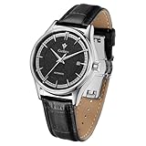 CADISEN Herren-Armbanduhr, mechanisch, automatisch, Miyota 8215, wasserdicht, klassisches Design, Hommage, 8241 schwarz, Classic