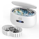 Minthouz Ultraschallreinigungsgerät Brille, 600ml Ultraschallreiniger Brillenreinigungsgerät 5 Reinigungsmodi, Ultraschall Reinigungsgerät für Brille, Schmuck, Zahnersatz, Uhrenarmbänder