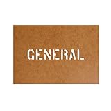 General Dienstgrad Bundeswehr Stencil Ölkarton Lackierschablone 2,5x14cm #15275