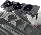 Geloo E46 Getränkehalterfür die Mittelkonsole Getränkehalter Doppel Getränkehalter Münzhalter Schwarz 51168217953 für B-M-W E46 3er-Serie E46 316i 318d 318i 320d 320i 323i 325i 325xi 328i 330d 330i M3
