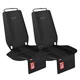 ATHLON TOOLS 2X Kindersitz-Unterlage mit Seitenschutz - Optimale Passform - Isofix kompatibel - Dick gepolstert - für Kindersitze, Babyschalen und Sitzerhöhungen - Patentiertes Design