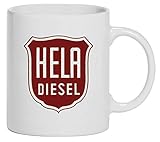 Hela Diesel - Hermann Lanz Aulendorf Tasse Kaffeebecher, Keramik, 330 ml | Weiß