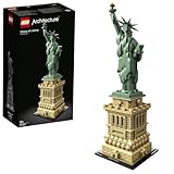 LEGO Architecture Freiheitsstatue, großes Set, Modellbausatz, New York Souvenir, eignet Sich als Home- und Büro-Deko, Geschenkidee für Kinder und Erwachsene 21042