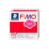 STAEDTLER 8020-24 - Fimo Soft Normalblock, Modelliermasse, 57 g, indischrot