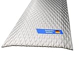 Gastro-Blechdesign Übergangsprofil - 125x8cm - Türschwellen Leiste 5WL- Übergangsleiste Edelstahl -1mm - Übergangsprofile Übergangsschiene - Bodenleiste 1250x80mm